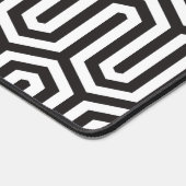 Egyptisch decoratief zwart-wit patroon bureaumat (Hoek)