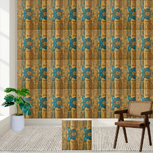  Egyptisch Decoratieve Patroon Tegel Tegeltje