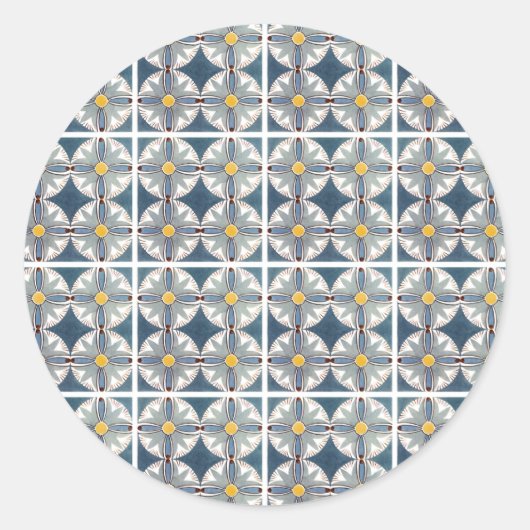 Egyptisch design #10 op Emporio Moffa Ronde Sticker (Voorkant)