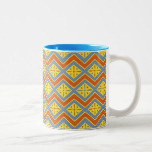 Egyptisch design #11 op Emporio Moffa Tweekleurige Koffiemok