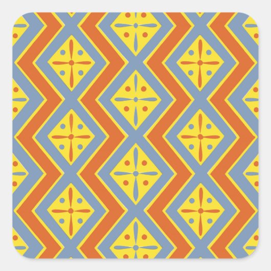 Egyptisch design #11 op Emporio Moffa Vierkante Sticker (Voorkant)