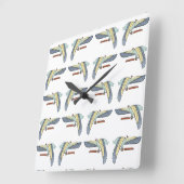 Egyptisch design #12 op Emporio Moffa Vierkante Klok (Hoek)