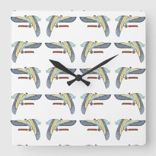 Egyptisch design #12 op Emporio Moffa Vierkante Klok