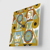 Egyptisch design #1 op Emporio Moffa Vierkante Klok (Hoek)