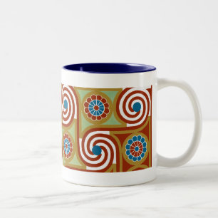 Egyptisch design #4 op Emporio Moffa Tweekleurige Koffiemok