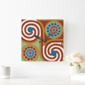 Egyptisch design #4 op Emporio Moffa Vierkante Klok (Huis)