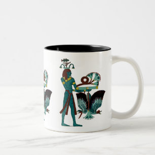Egyptisch design #5 op Emporio Moffa Tweekleurige Koffiemok