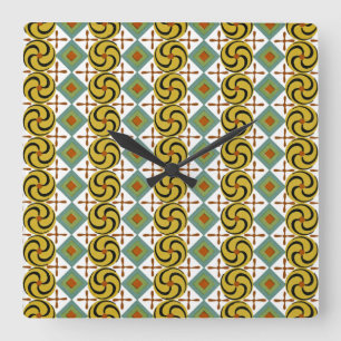 Egyptisch design #6 op Emporio Moffa Vierkante Klok