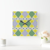 Egyptisch design #9 op Emporio Moffa Vierkante Klok (Huis)