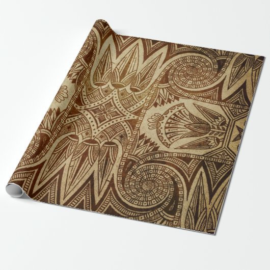 Egyptisch Design Gift Wrapping Paper Cadeaupapier (Uitgerold)