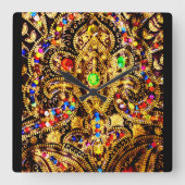 Egyptisch Dress Pattern Vierkante Klok (Voorkant)