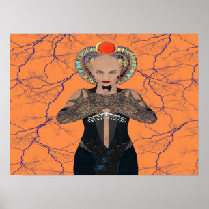 Egyptisch elektromagnetisch poster