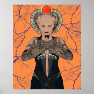 Egyptisch elektromagnetisch poster