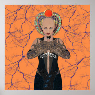 Egyptisch elektromagnetisch poster