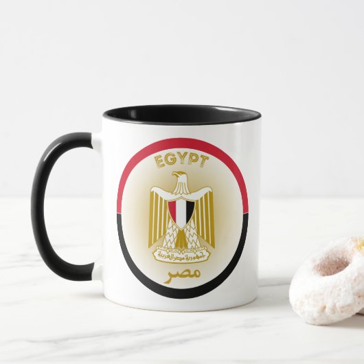 Egyptisch Erfgoed Embleem Mok (Met donut)