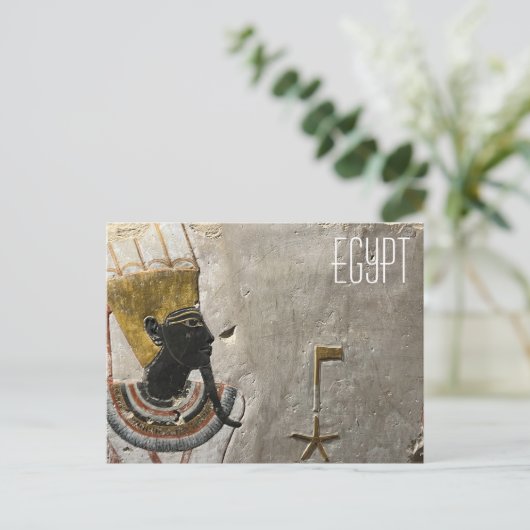 Egyptisch farao-Briefkaart Briefkaart (Staand voorkant)