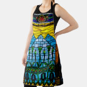 Egyptisch Farao Glas in lood Schort (Insitu)