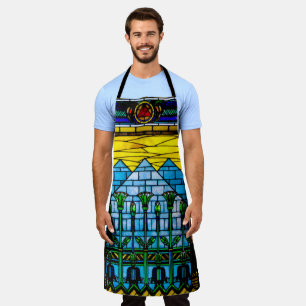 Egyptisch Farao Glas in lood Schort