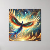 Egyptisch geïnspireerde mythische wezens in Dreams Canvas Afdruk (Voorkant)