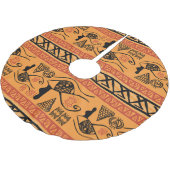 Egyptisch gestreept, tribaal  motief. kerstboom rok (Gekanteld)