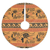 Egyptisch gestreept, tribaal  motief. kerstboom rok (Voorkant)