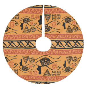 Egyptisch gestreept, tribaal motief. kerstboom rok
