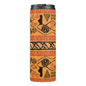 Egyptisch gestreept, tribaal  motief. thermosbeker (Achterkant)