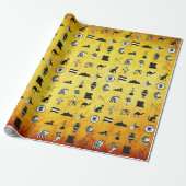 Egyptisch Gift Wrapping Paper Cadeaupapier (Uitgerold)