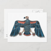 Egyptisch Goddess Nekhbet Pectoral Briefkaart (Voorkant / Achterkant)