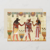 egyptisch goden briefkaart (Voorkant / Achterkant)
