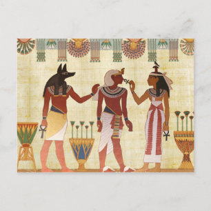 egyptisch goden briefkaart