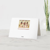 egyptisch goden wenskaart kaart (Achterkant)