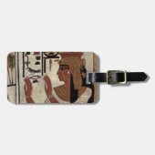 Egyptisch godin hiëroglyphikpatroon bagagelabel (Voorkant horizontaal)