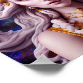 Egyptisch godin modern digitaal poster (Hoek)