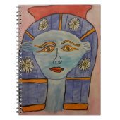 Egyptisch godin Spiral Notitieboek (Voorkant)