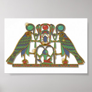 Egyptisch Gods Horus-pectoraal Poster