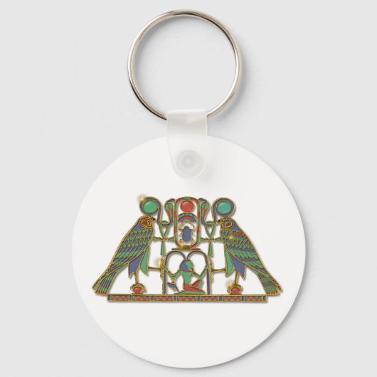 Egyptisch Gods Horus-pectoraal Sleutelhanger (Voorkant)