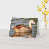 Egyptisch Goose Wenskaart Kaart (Gele Bloem)