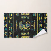 Egyptisch goud- en blauwe marmer-sieraad bad handdoek (Handdoek)