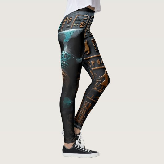 Egyptisch goud hiërogliefen Leggings (Rechts)