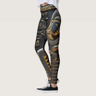 Egyptisch goud hiërogliefen Leggings