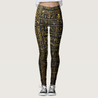 Egyptisch goud hiërogliefen Leggings