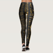 Egyptisch goud hiërogliefen Leggings (Achterkant)