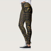 Egyptisch goud hiërogliefen Leggings (Links)