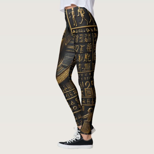 Egyptisch goud hiërogliefen Leggings (Links)