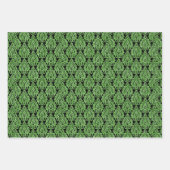  Egyptisch Groen Glitter Ornamental Pattern Inpakpapier Vel (Voorkant 3)