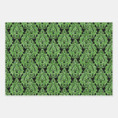  Egyptisch Groen Glitter Ornamental Pattern Inpakpapier Vel (Voorkant 2)
