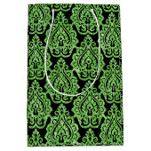  Egyptisch Groen Glitter Ornamental Pattern Medium Cadeauzakje (Voorkant)