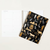 Egyptisch hiëroglief Symbool Patroon Achtergrond Planner (Display)