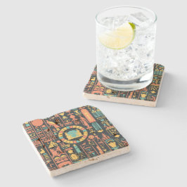 Egyptisch hiërogliefen stenen Onderzetter